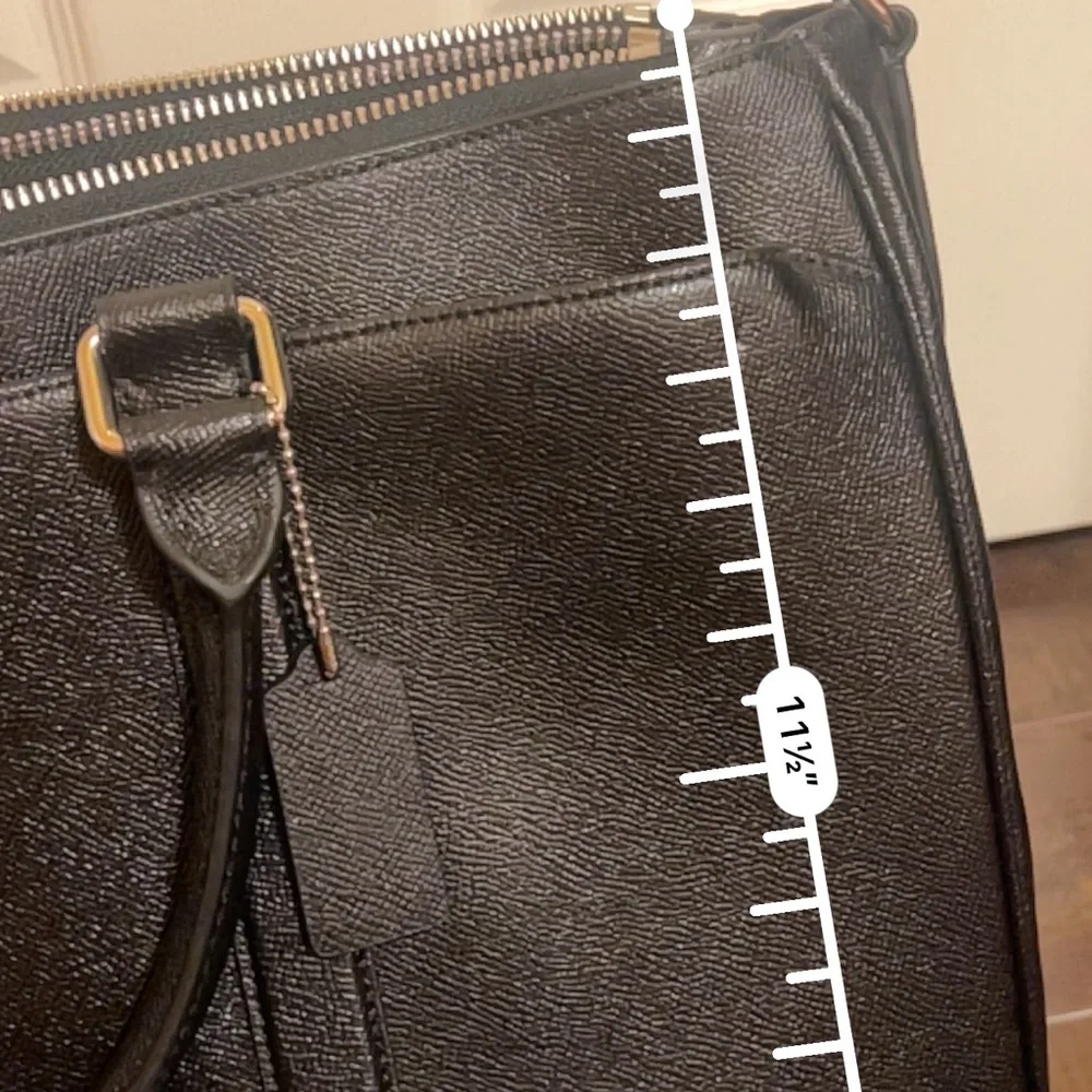 Coach Black Leather Briefcase for Men
